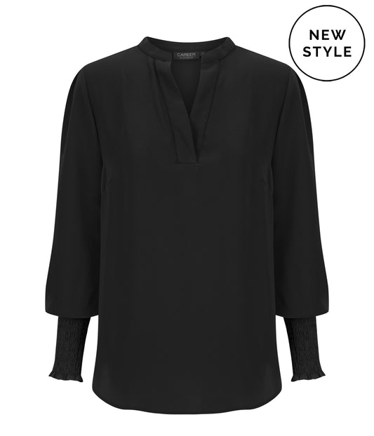 Marni Recycled Poly 1/2 Placket Top - 1805WL