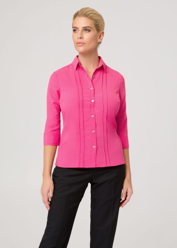 City Stretch Spot 3/4 Sleeve Shirt - 2172 (3 Colours)