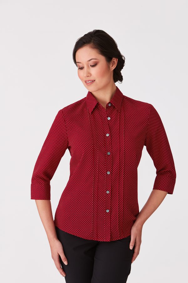 City Stretch Spot 3/4 Sleeve Shirt - 2172 (3 Colours)