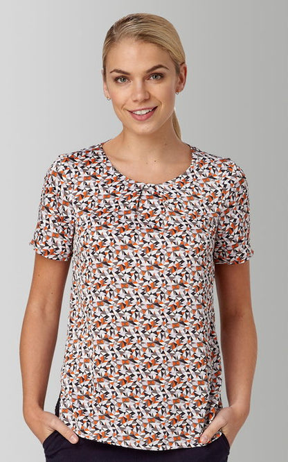 Suzie Diamond Print Shell Top