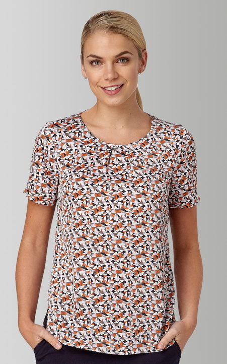 Suzie Diamond Print Shell Top