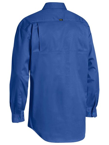 Closed Front Cotton Light Weight Drill Shirt Long Sleeve - BSC6820