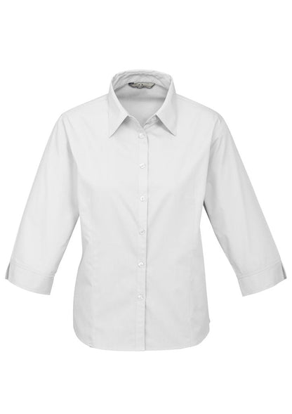 Base Ladies 3/4 Sleeve Poplin Shirt - S10521