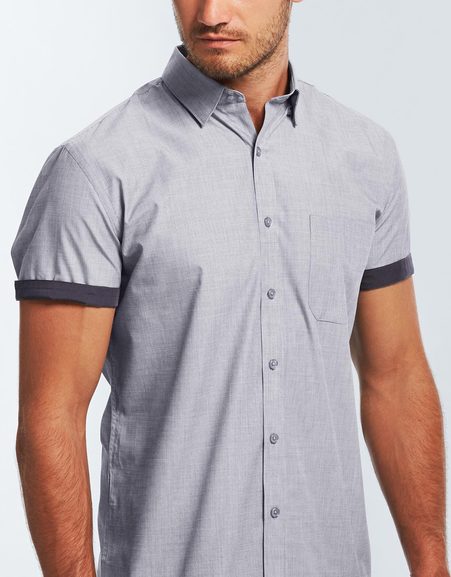 End on End Mens Short Sleeve Shirt 1253HS