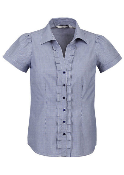 Edge Ladies Short Sleeve Check Shirt S267LS