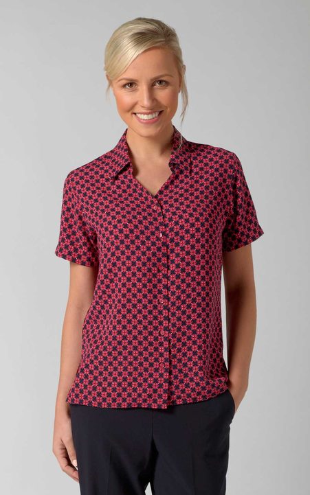 Sarah Printed Soft Touch Crepe Blouse