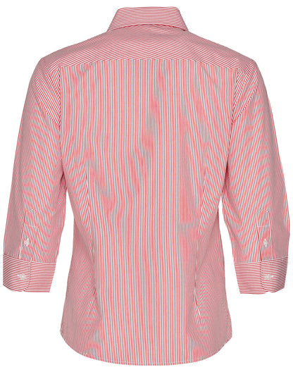 Ladies Balance Stripe 3/4 Sleeve Shirt - M8233