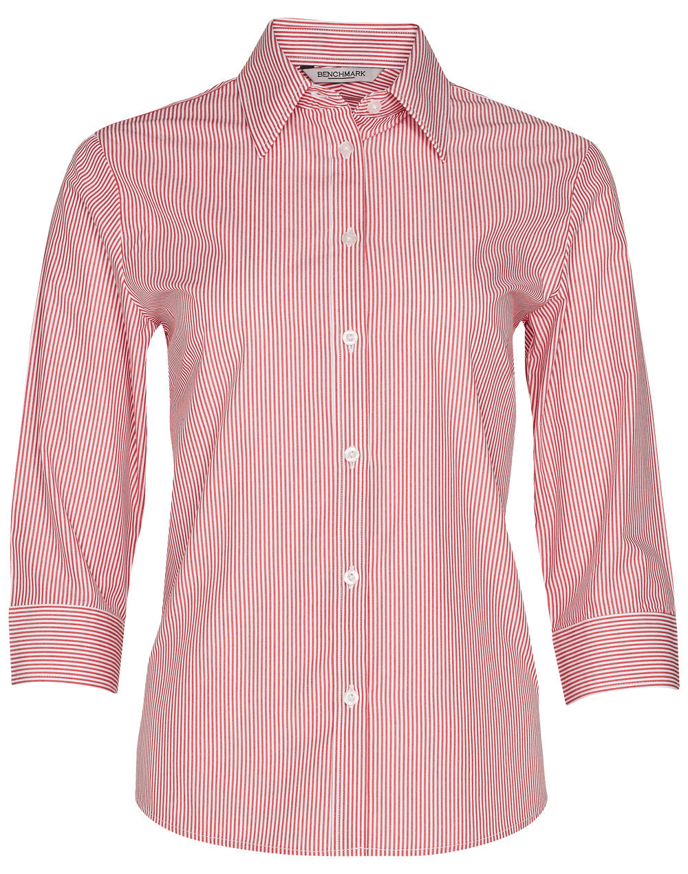 Ladies Balance Stripe 3/4 Sleeve Shirt - M8233