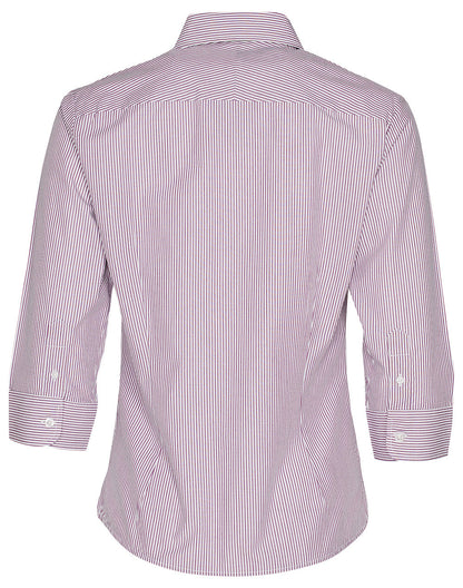 Ladies Balance Stripe 3/4 Sleeve Shirt - M8233