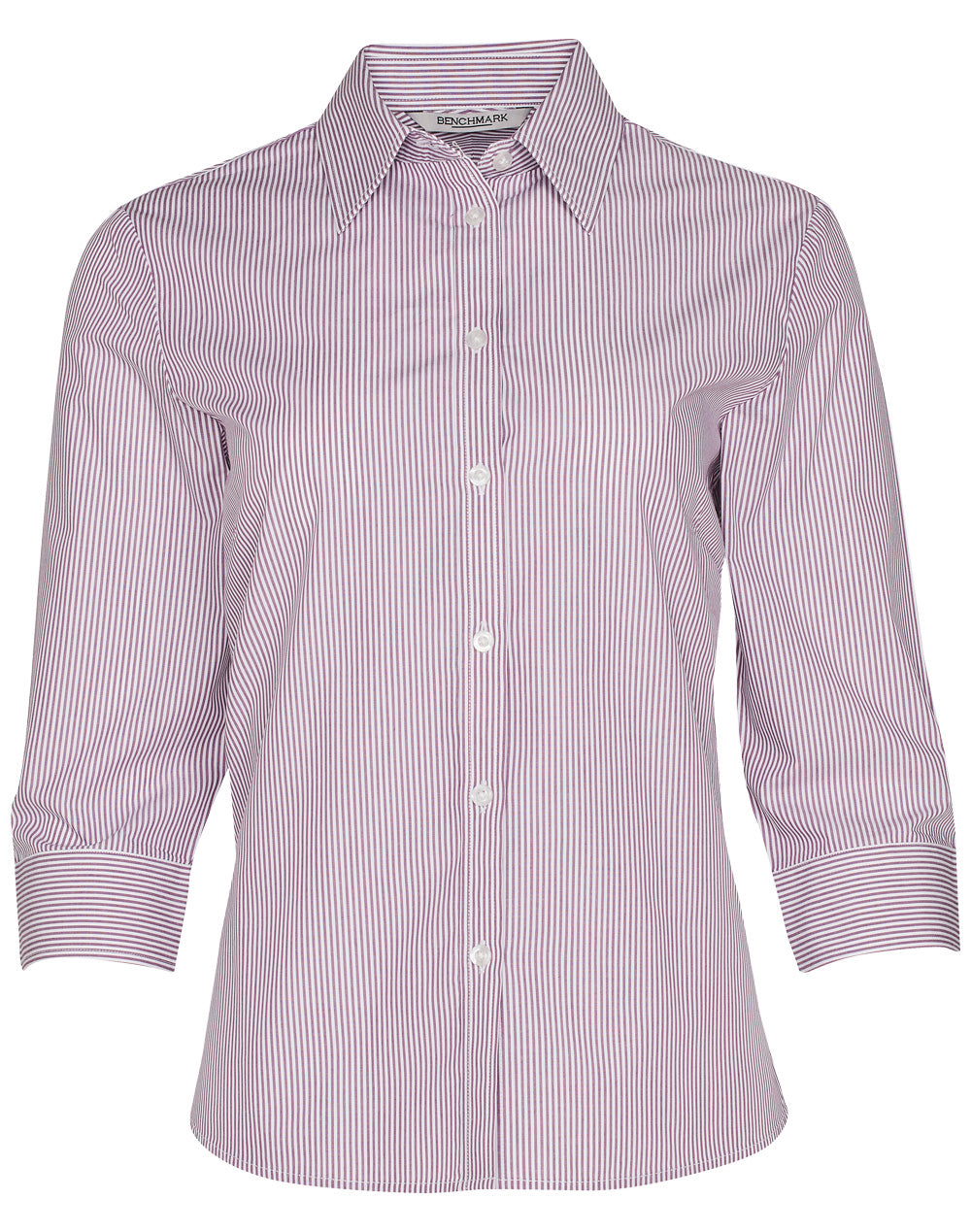 Ladies Balance Stripe 3/4 Sleeve Shirt - M8233