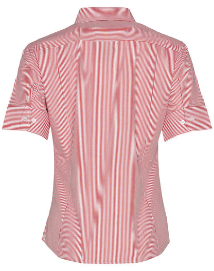 Ladies Balance Stripe Short Sleeve Shirt - M8234