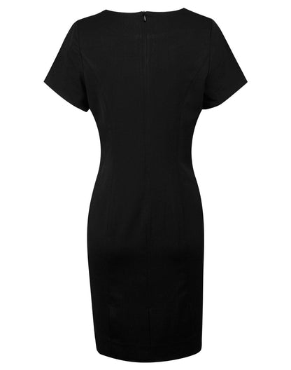 Ladies Poly/Viscose Stretch, Short Sleeve Dress - M9282