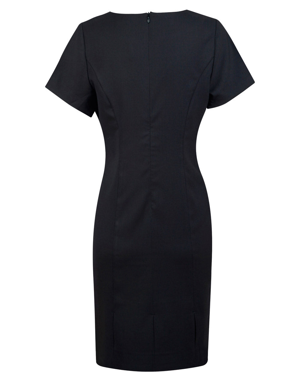 Ladies Poly/Viscose Stretch, Short Sleeve Dress - M9282