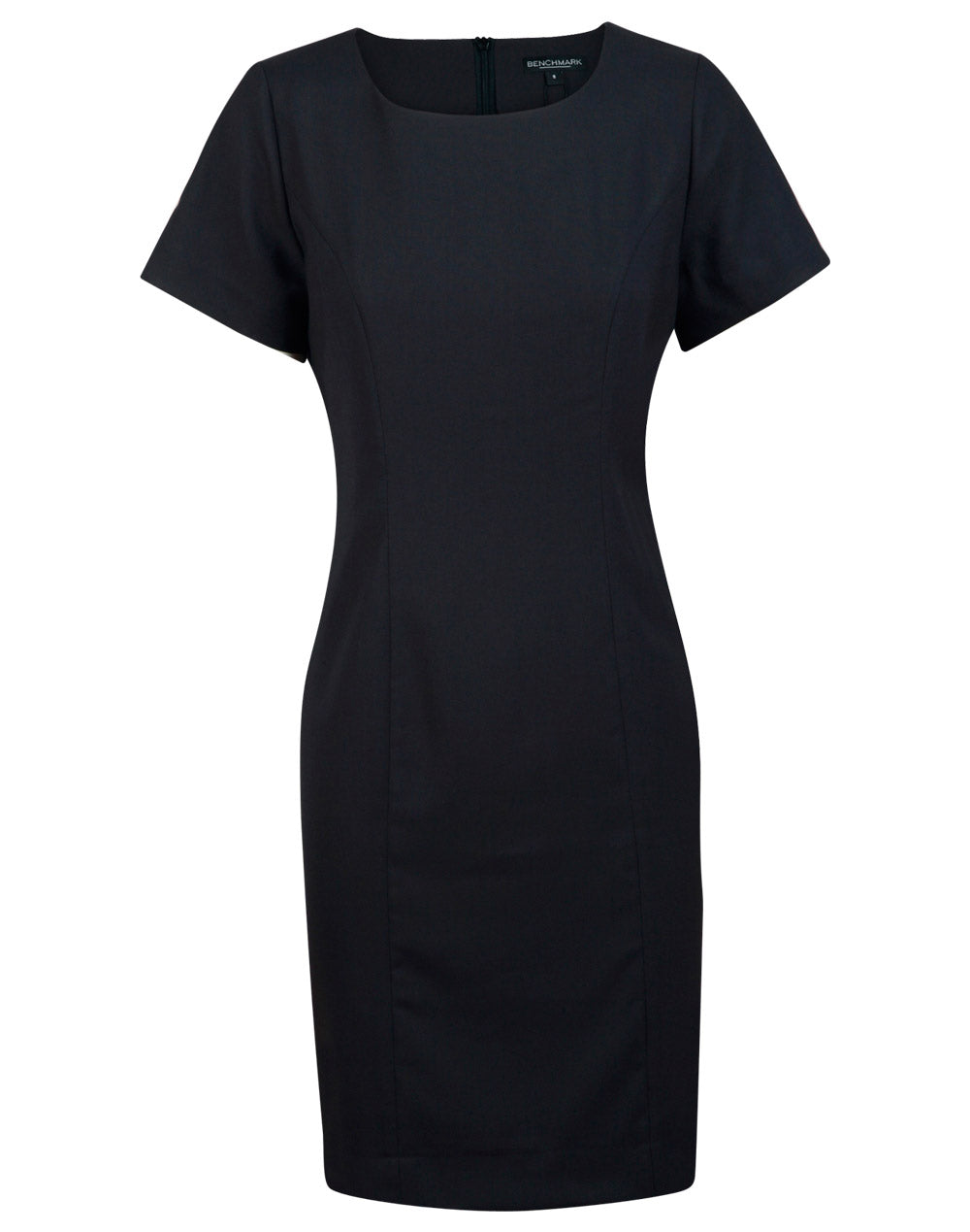 Ladies Poly/Viscose Stretch, Short Sleeve Dress - M9282