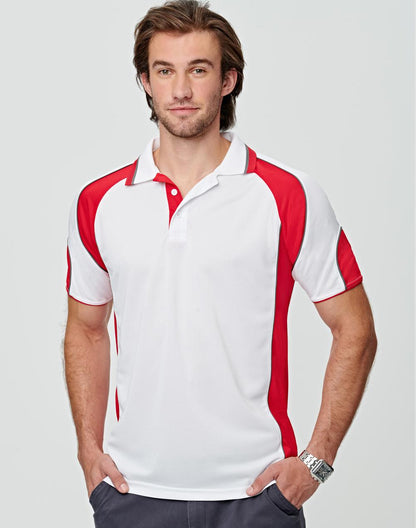 Men's Cooldry Contrast Polo Sleeve Panels - PS61(10 colours)