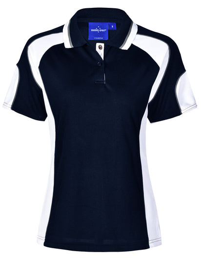 Ladies Cooldry Contrast Polo Sleeve Panels - PS62 (8 colours)