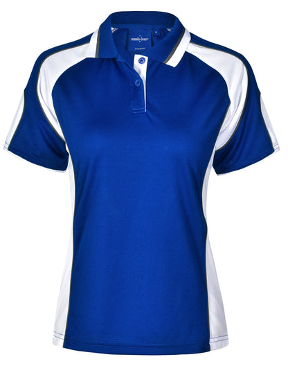 Ladies Cooldry Contrast Polo Sleeve Panels - PS62 (8 colours)