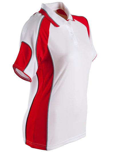 Ladies Cooldry Contrast Polo Sleeve Panels - PS62 (8 colours)