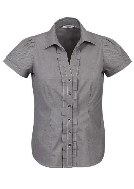 Edge Ladies Short Sleeve Check Shirt S267LS