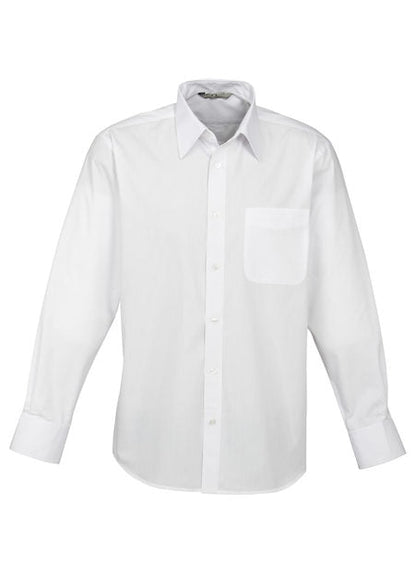 Base Mens Long Sleeve Poplin Shirt - S10510