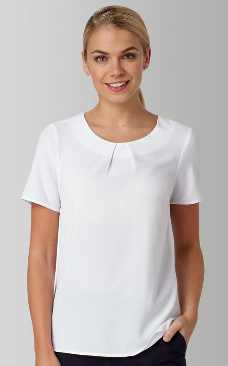 Libby Tuck Neck Short Sleeve Top