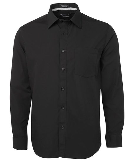 Mens Hospitality Long Sleeve Contrast Placket Shirt 4PCSL