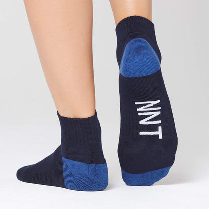 Unisex Bamboo Contrast Heel Sports Ankle Socks - CATKDN