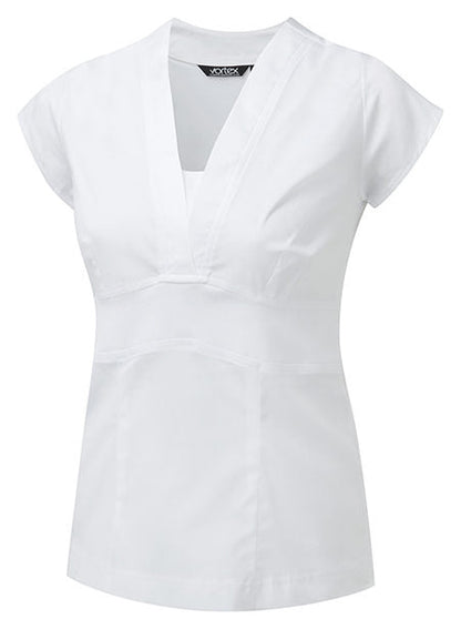 Joanna V-Neck Short Sleeve Blouse