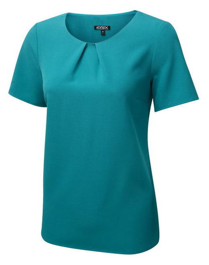 Libby Tuck Neck Short Sleeve Top